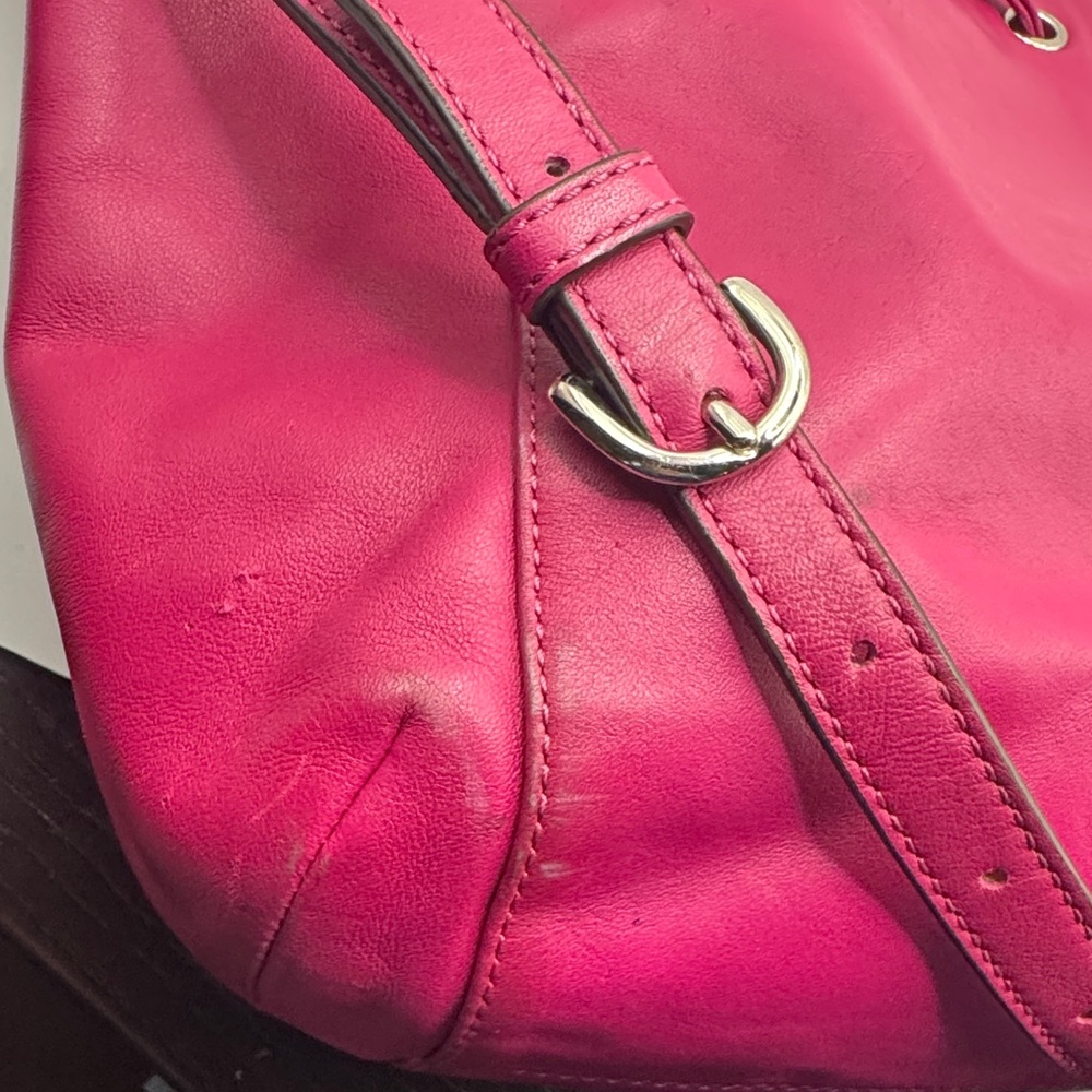 💖 Coach Large Fuchsia Bucket Bag – Double Hangtag & Handles! 💖 - Picture 9 of 13